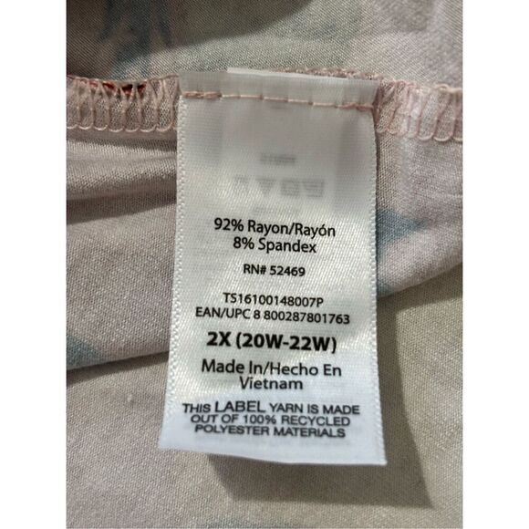 Terra & Sky Women’s Plus Size Swing Dress with Short Sleeves Size 2X - Picture 11 of 12